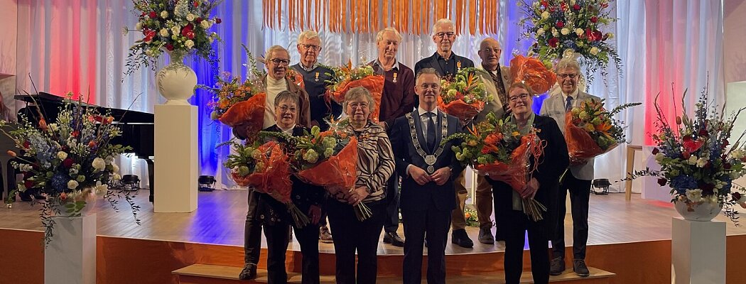 Elf Koninklijke Onderscheidingen in Aalsmeer